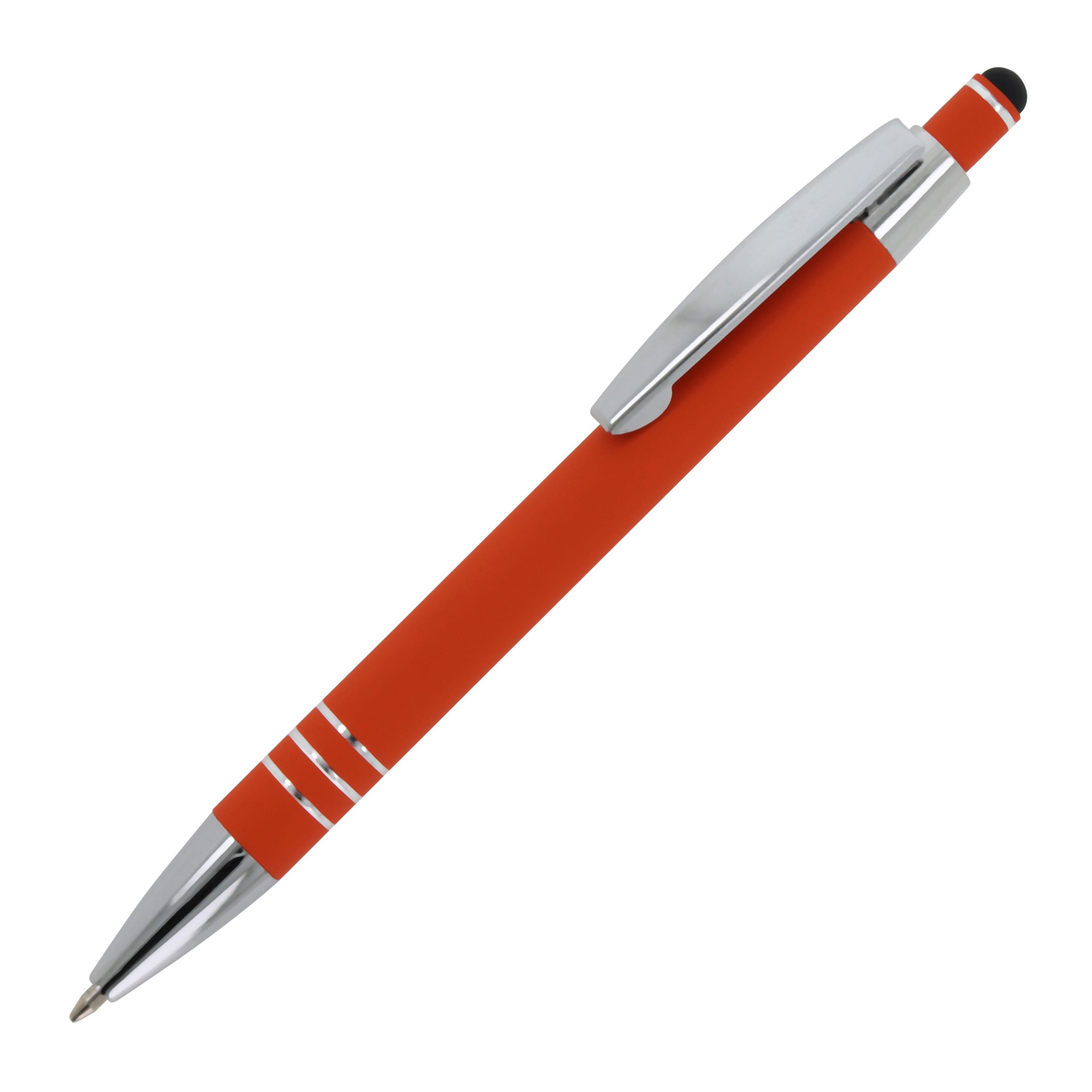 Kugelschreiber Athen Metall Softtouch - orange-180