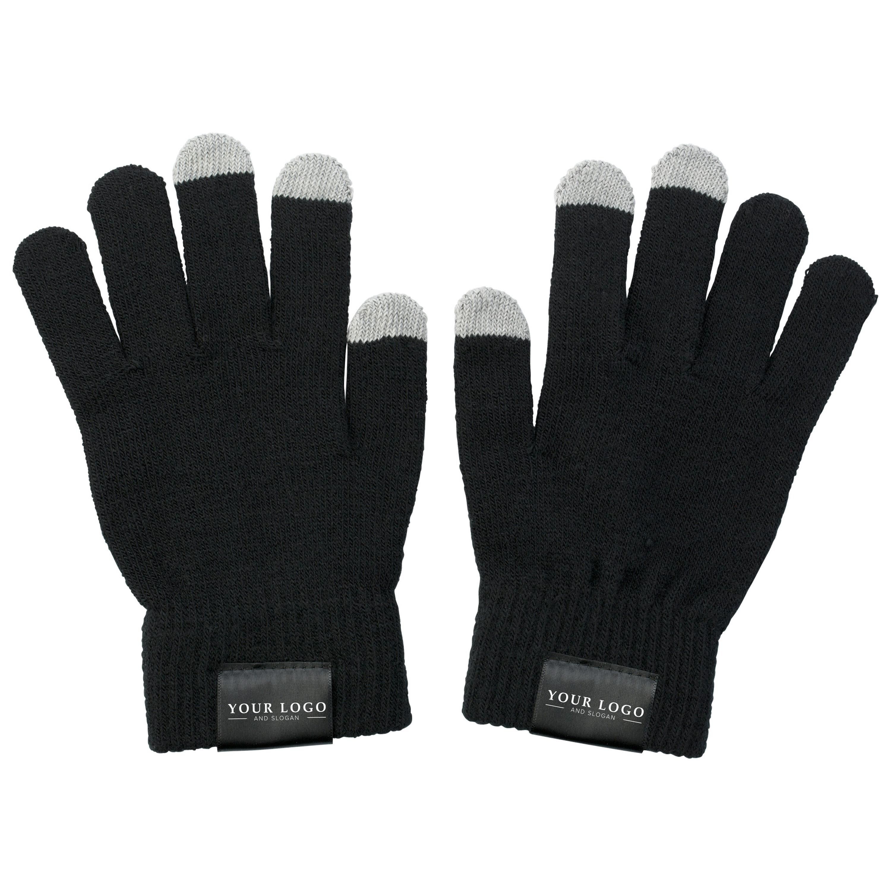 Handschuhe aus Acryl Elena - schwarz-154