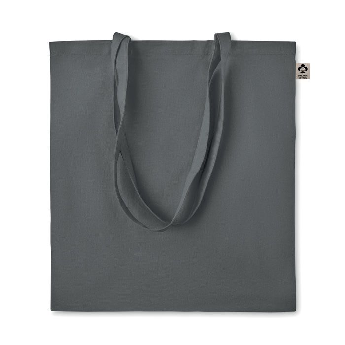 Organic-Cotton Einkaufstasche ZIMDE COLOUR - steingrau-906