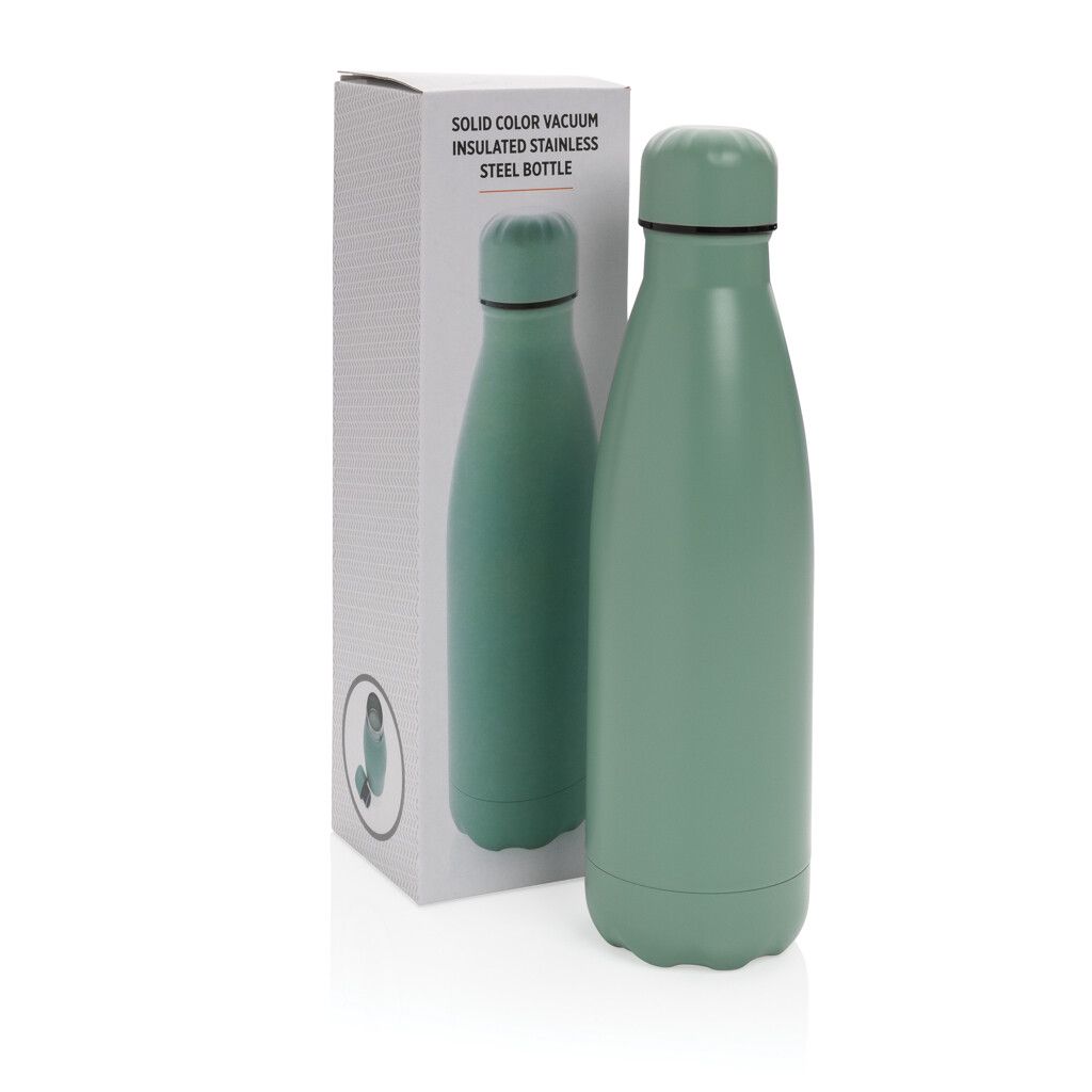 Einfarbige Vakuumisolierte Stainless Steel Flasche - grün-241