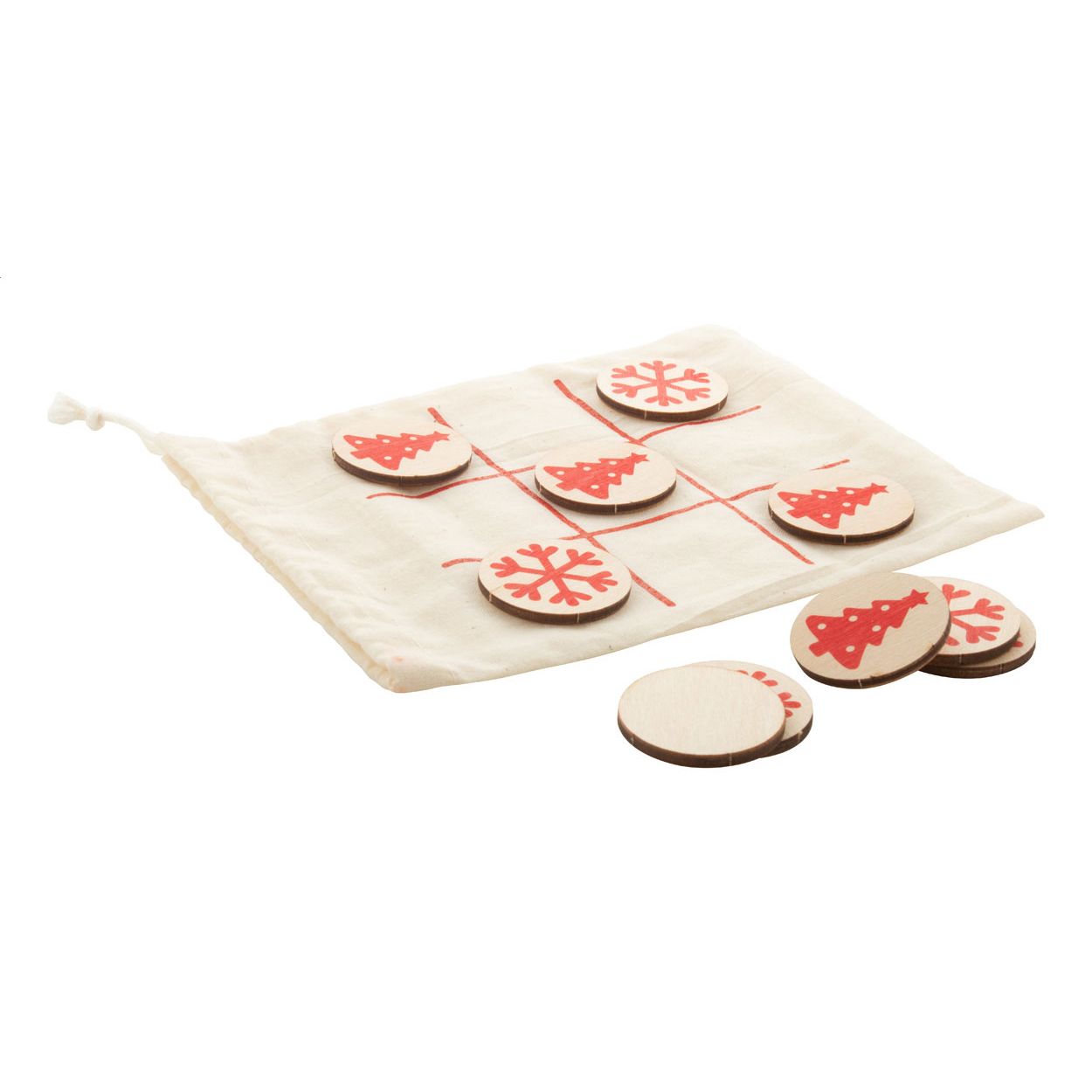 OXO Xmas Tic-Tac-Toe-Spiel, Weihnachtsbaum und Schneeflocke - natur-305