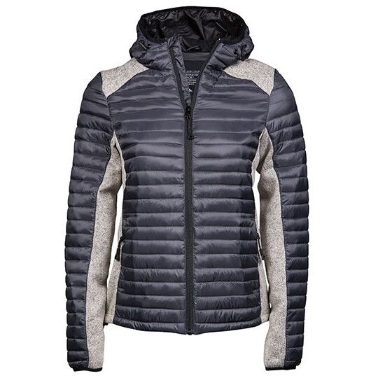Women´s Hooded Outdoor Crossover Jacket - space grey - grey melange-25