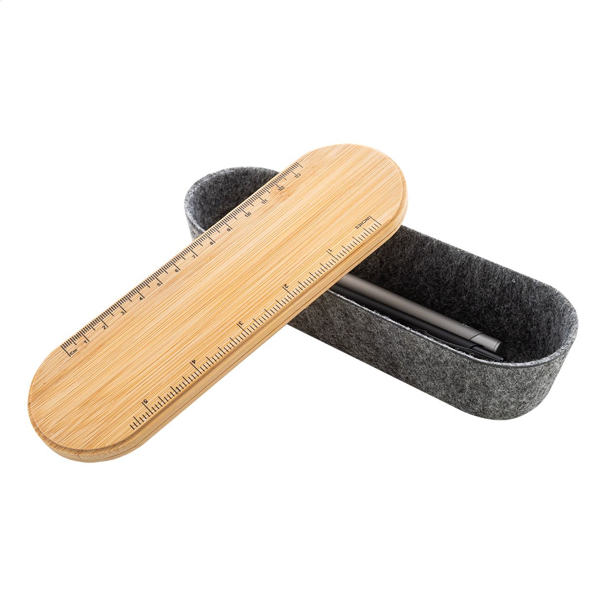 Decora RPET Stifteetui - grau - natur-549