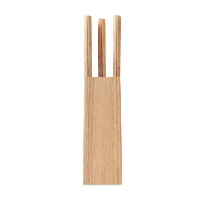 Messerblock 5-teilig GOURMET - holz-603