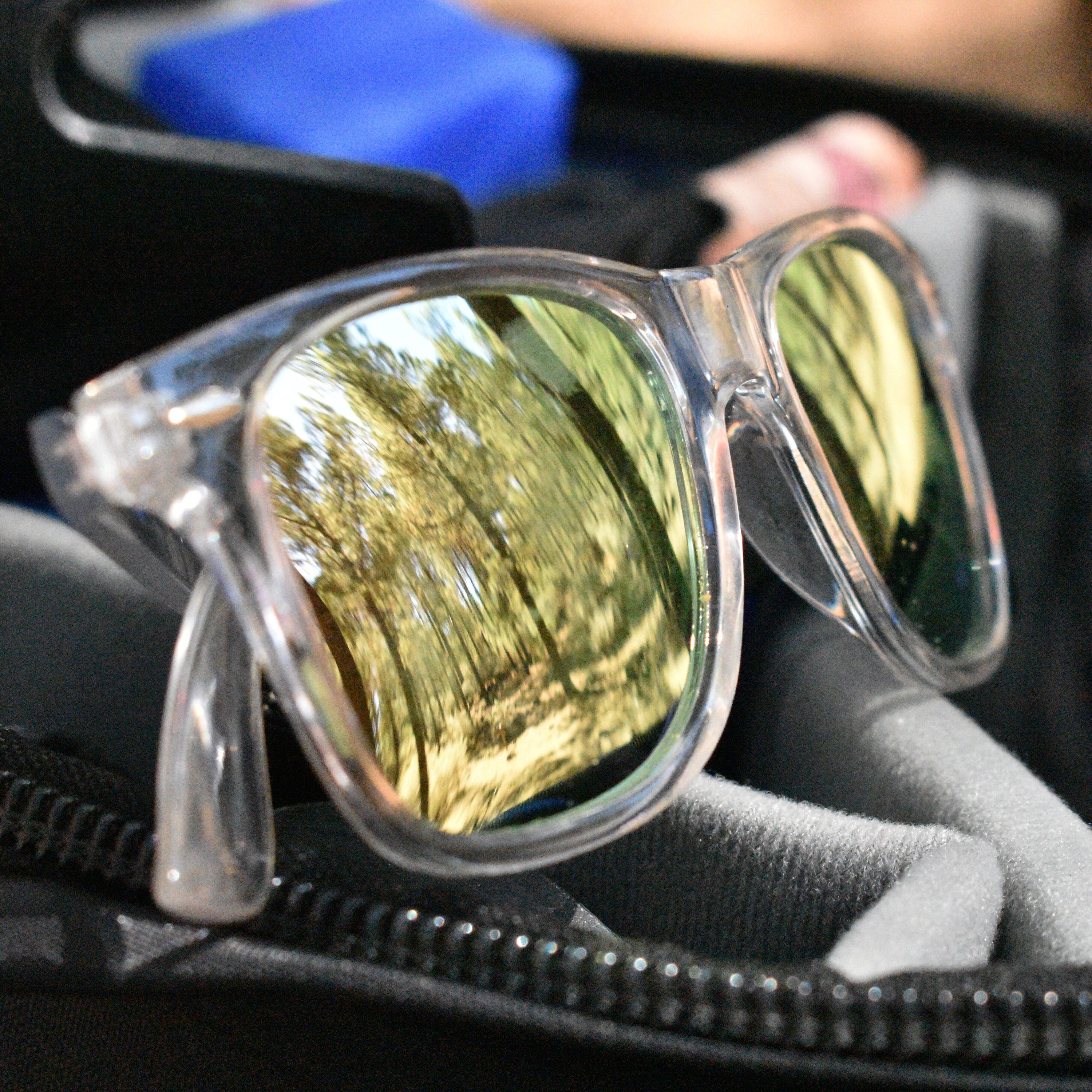 Sonnenbrille Bradley transparent UV400 - transparent  -  orange-70