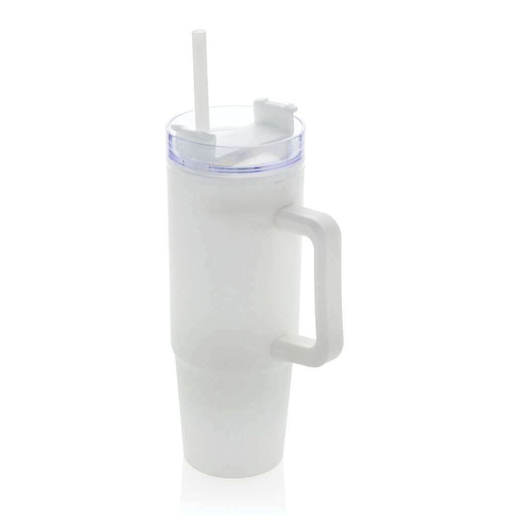 Tana Becher aus RCS recyceltem Kunststoff mit Griff 750ml - weiß-609