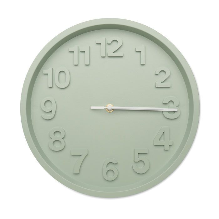 Wanduhr aus PP MURO - mintgrün-74