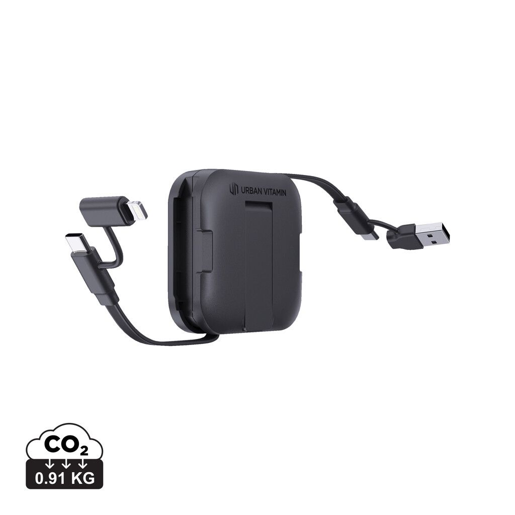 Urban Vitamin San Jose 100W-Halter mit einziehbarem Kabel - schwarz-340