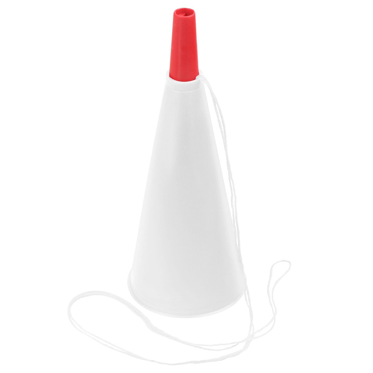 Fan-Horn - weiß, rot-573
