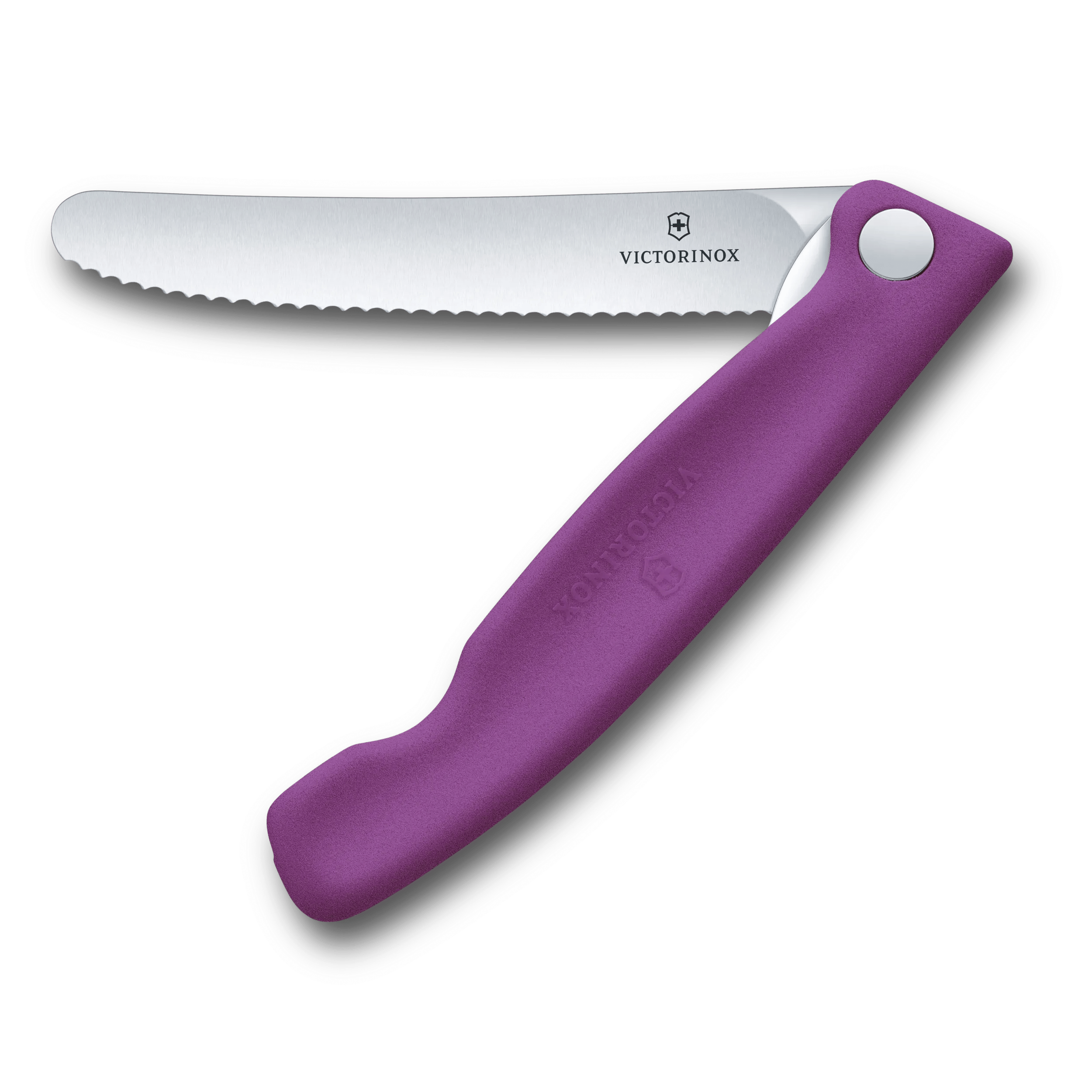 Swiss Classic Picknick Messer mit Wellenschliff - violett-35