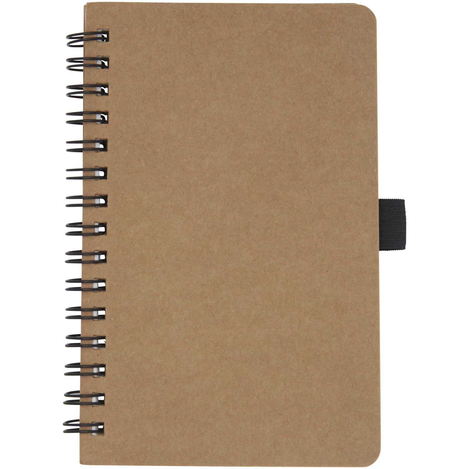 Cobble A6 Notizbuch mit Spiralbindung aus recyceltem Karton mit Steinpapier - natur-361