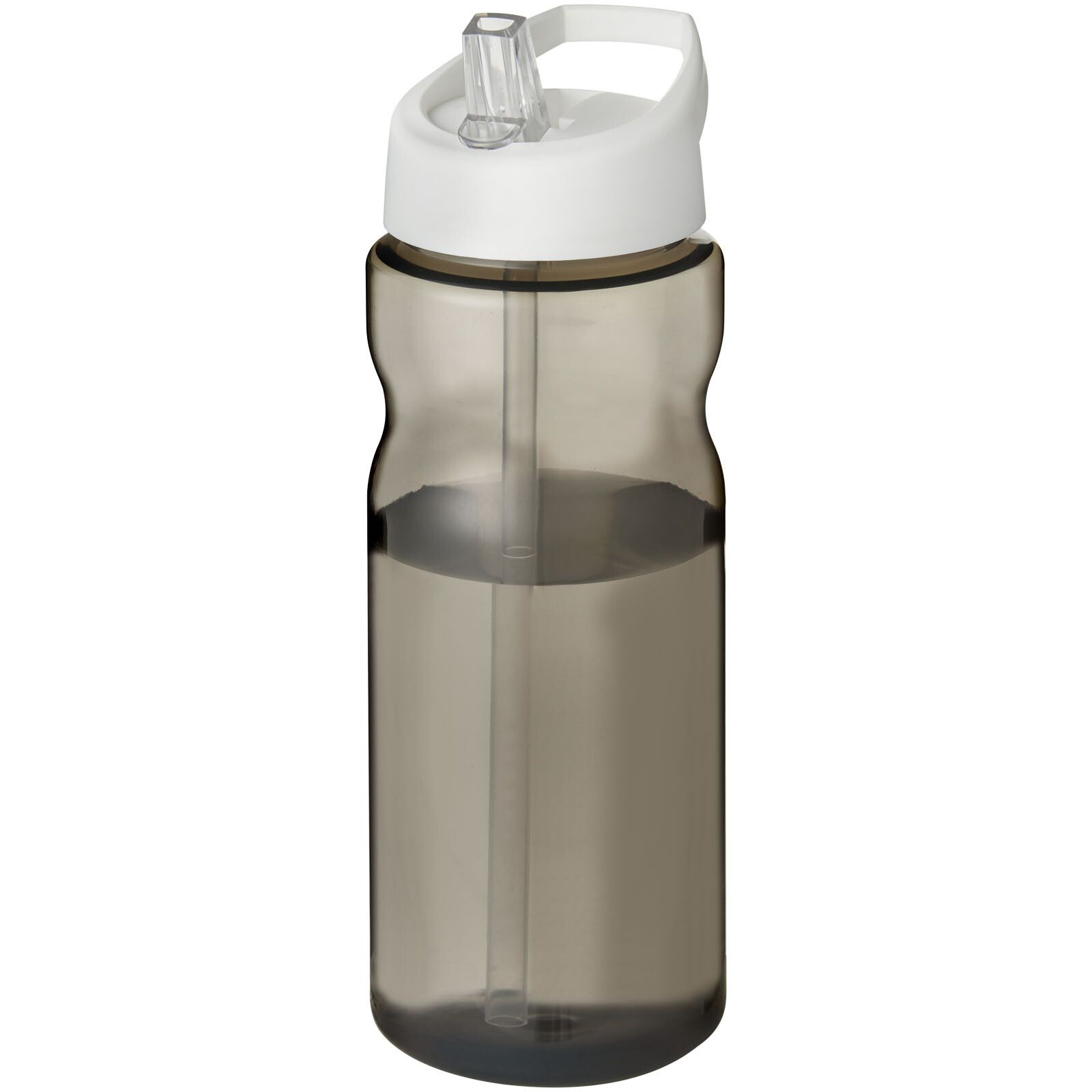 H2O Active Eco Base 650 ml Sportflasche mit Ausgussdeckel - kohle -  weiss-340