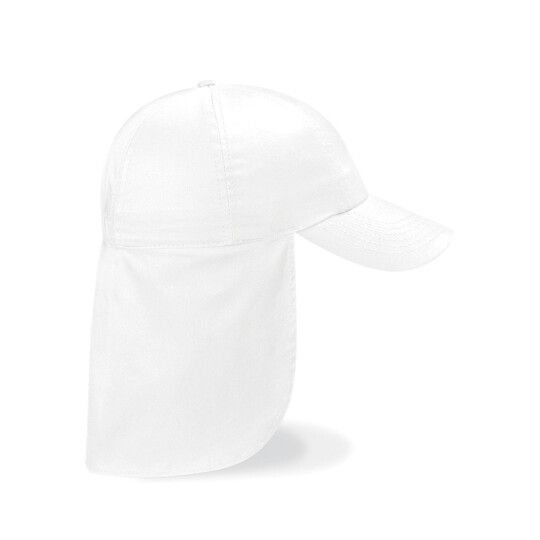Junior Legionnaire Style Cap - white-89