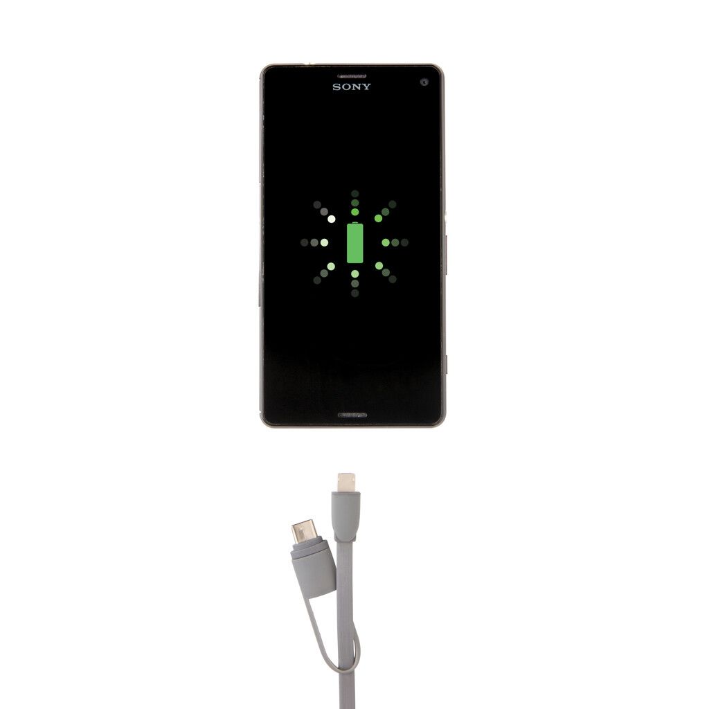3-in-1 ausziehbares Kabel - grau-368