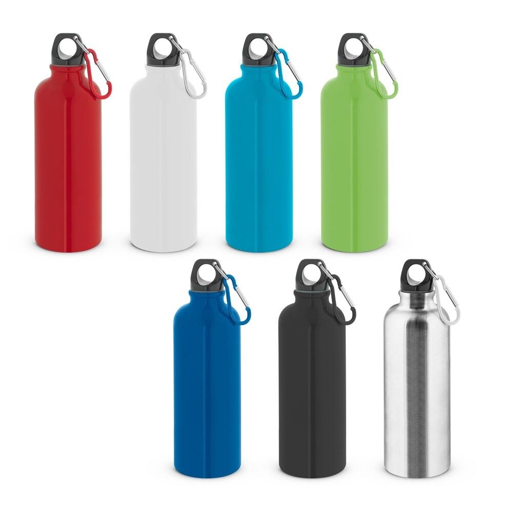 KELCE Edelstahlflasche mit einwandiger Ausführung und Karabiner, 550 ml - hellblau-489