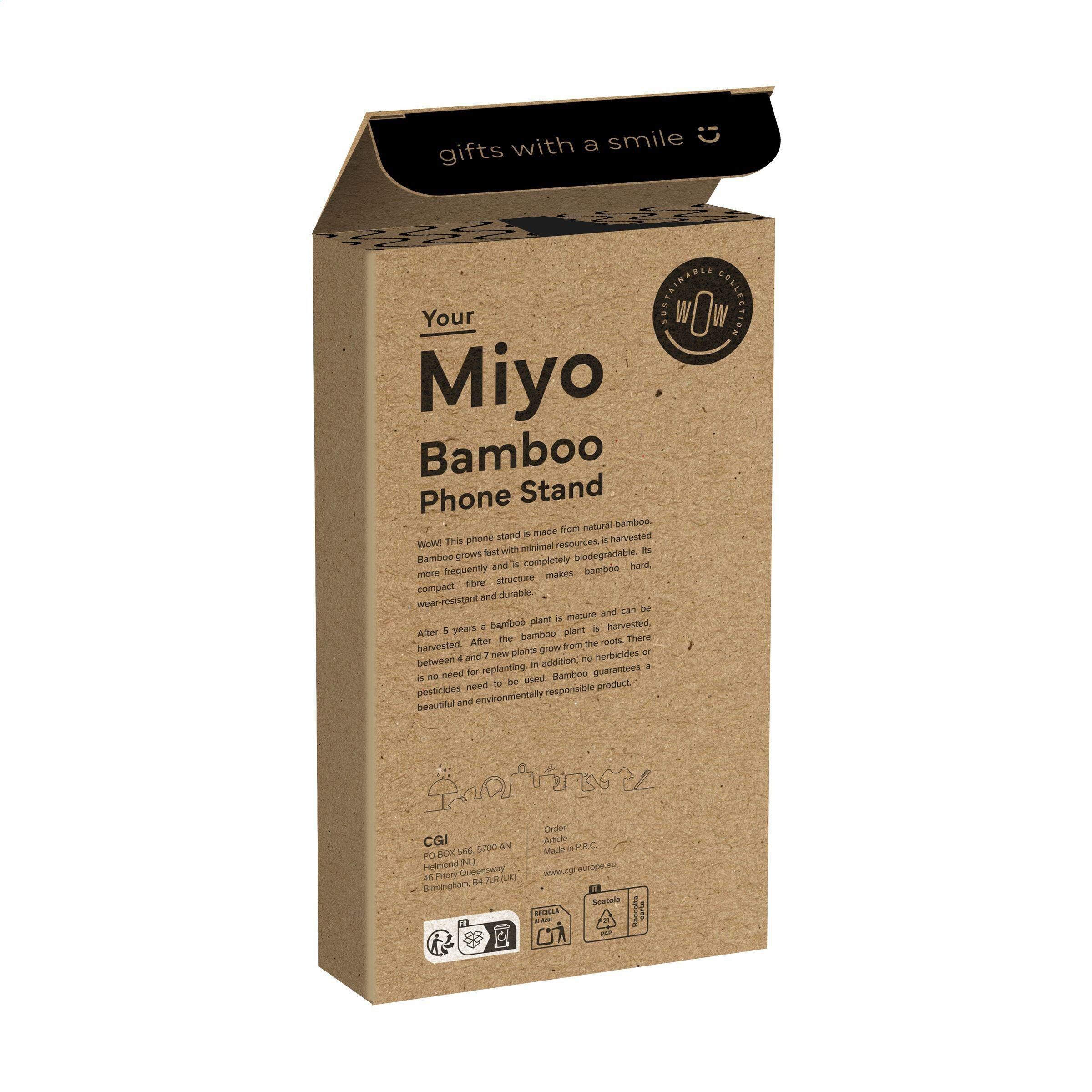 Miyo Bamboo Phone Stand Handyhalterung - bambus-882