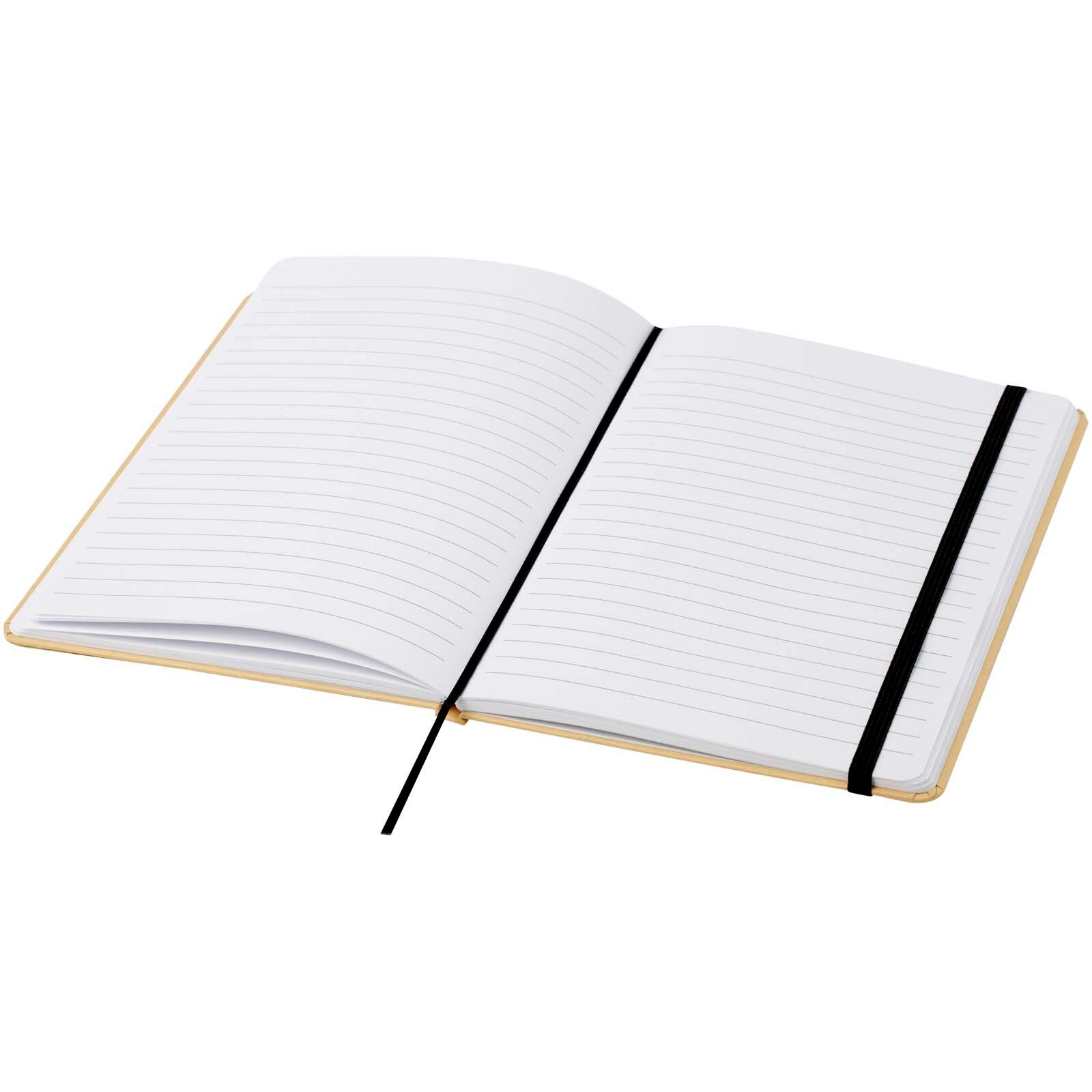 Nelida A5 Hardcover Notizbuch aus recyceltem Karton - schwarz-186