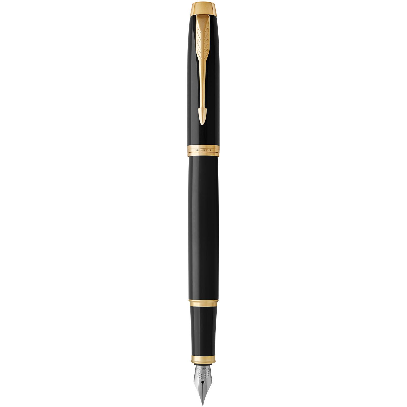 Parker IM Füllfederhalter (blaue Mine) - schwarz -  gold-603