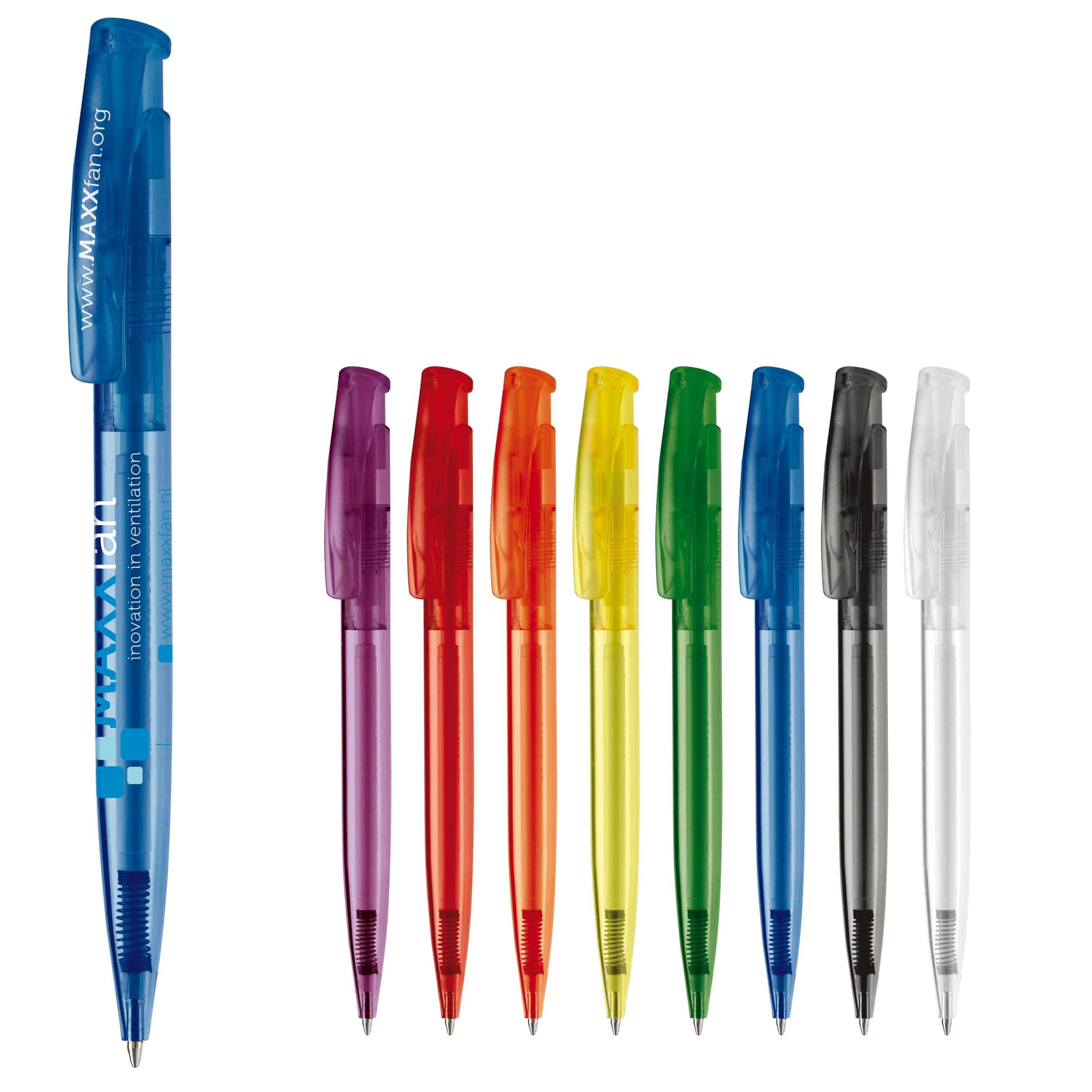 Kugelschreiber Avalon Transparent - transparent  -  blau-990