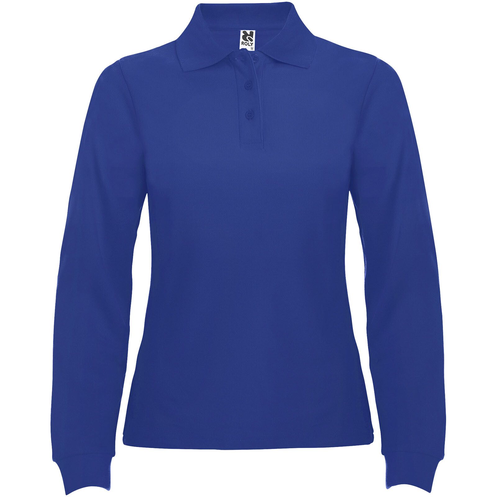 Estrella Langarm Poloshirt für Damen - royalblau - S-804