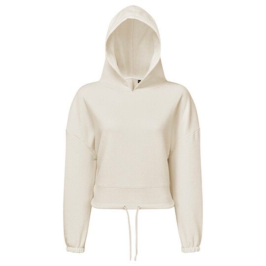 Women´s Cropped Oversize Hoodie - natural-173