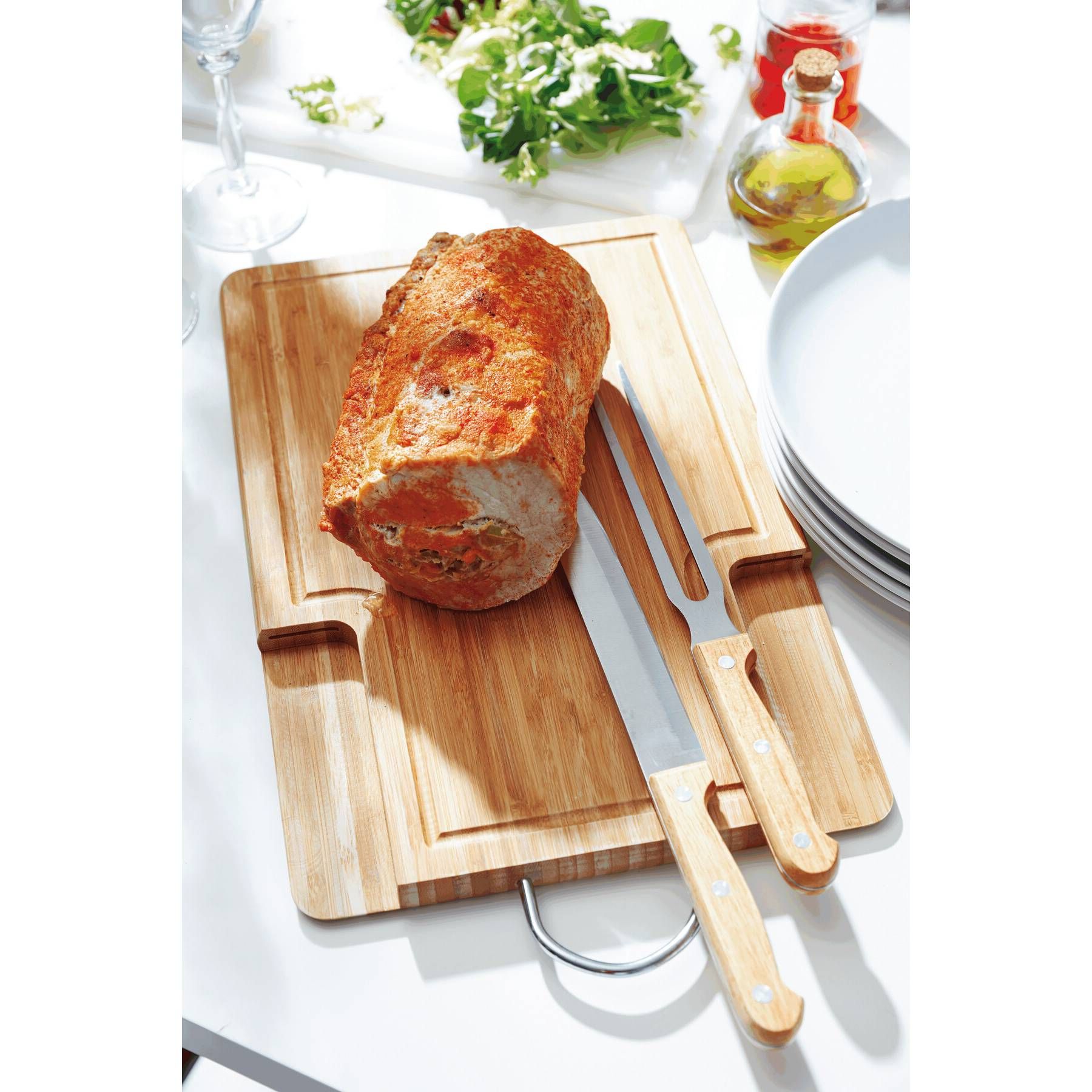 Schneidebrett BAMBOO-CUT - braun-540