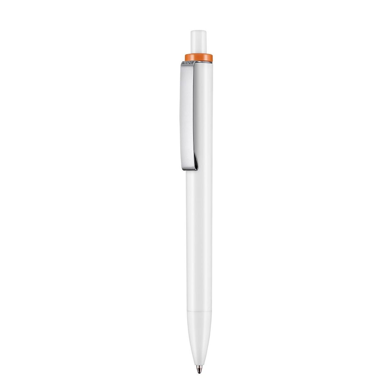 Kugelschreiber EXOS P - weiss - orange-435