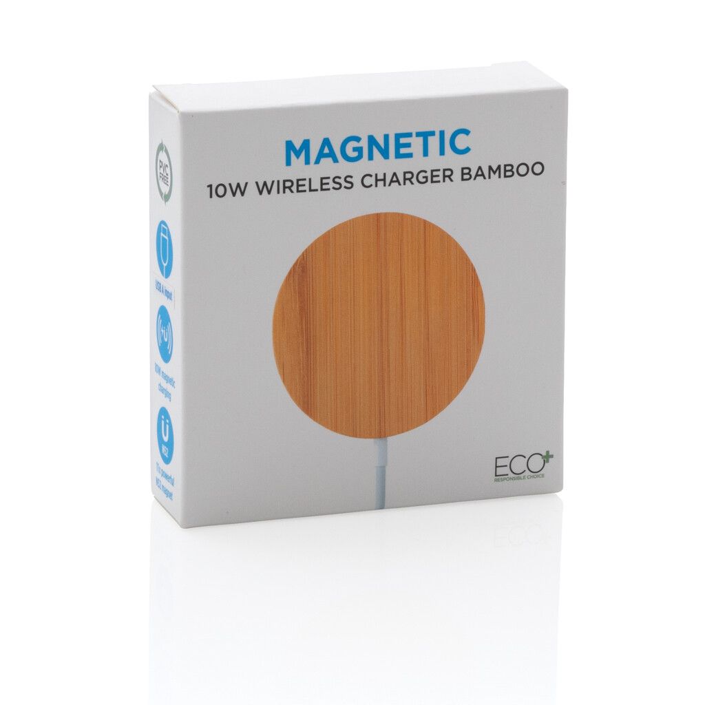 10W Bambus magnetischer Wireless Charger - braun-435