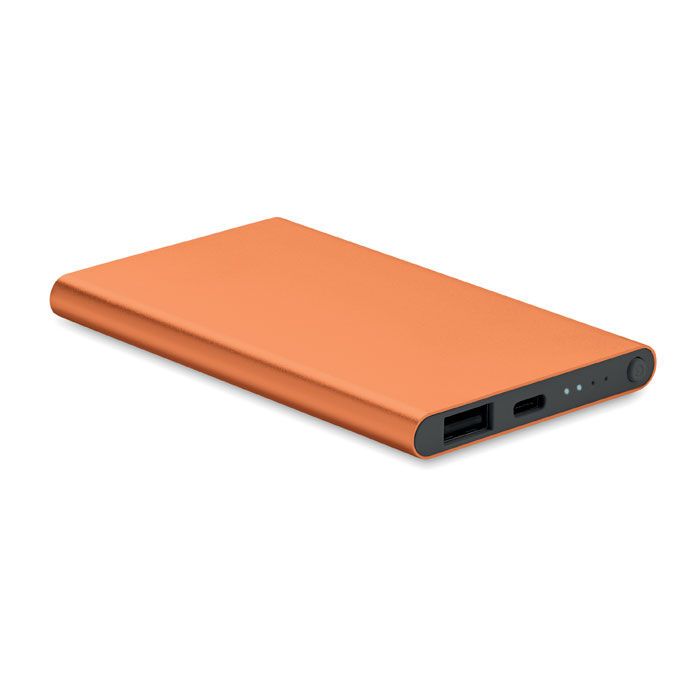 4000mAh Powerbank Typ C POWERFLAT C - orange-789