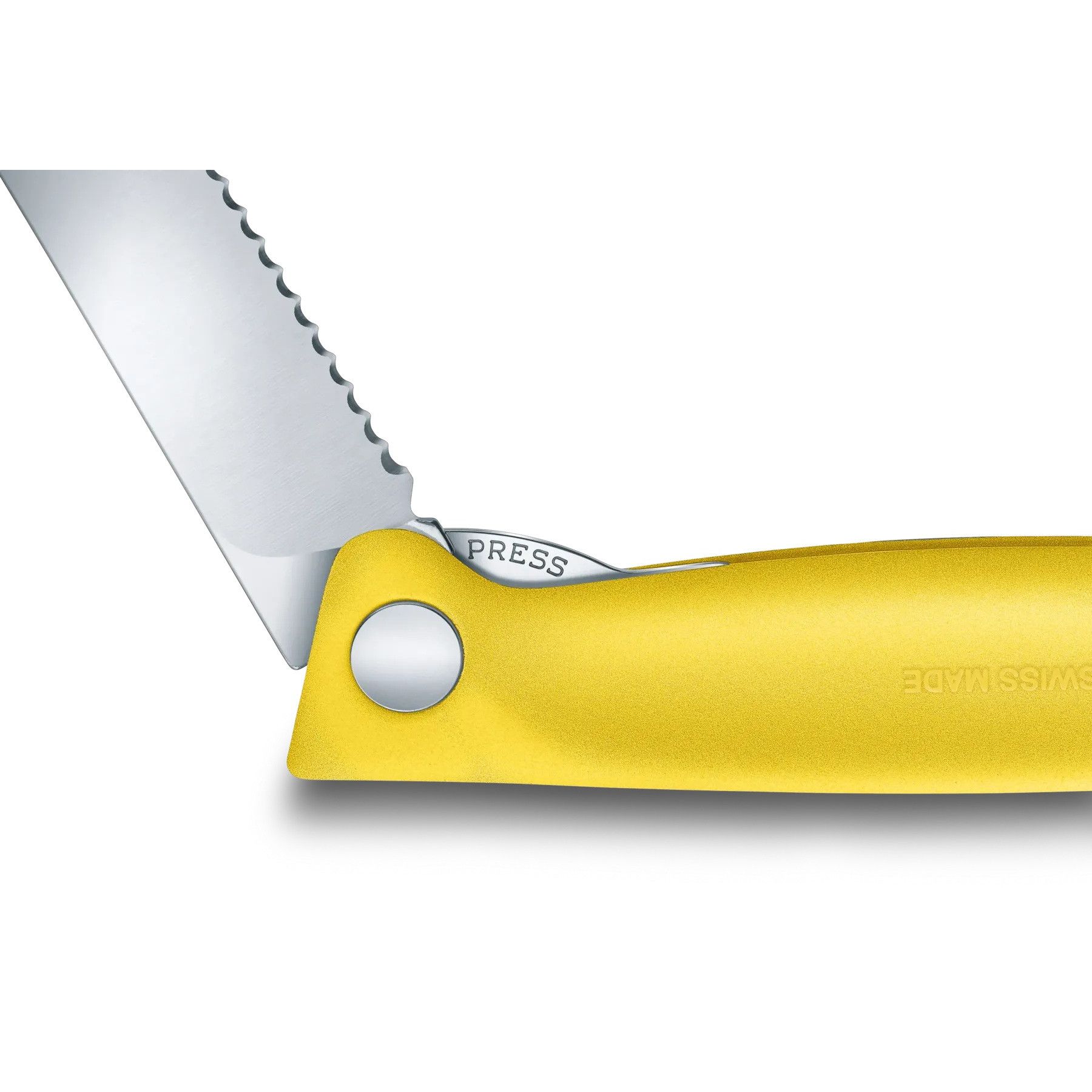 Swiss Classic Picknick Messer mit Wellenschliff - gelb-668