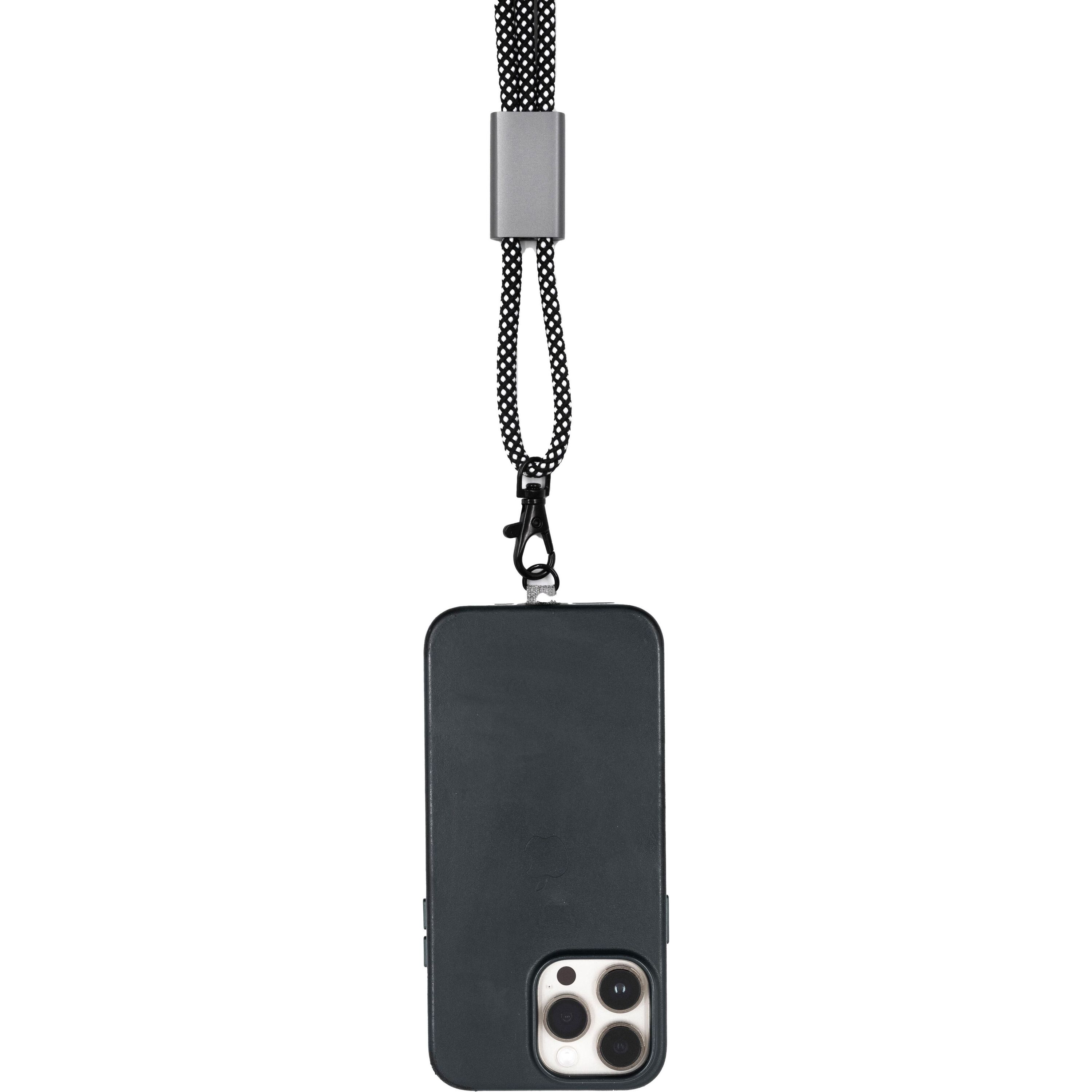 Brandcharger Lanyard Öko-Schlüsselband - stahlgrau-358