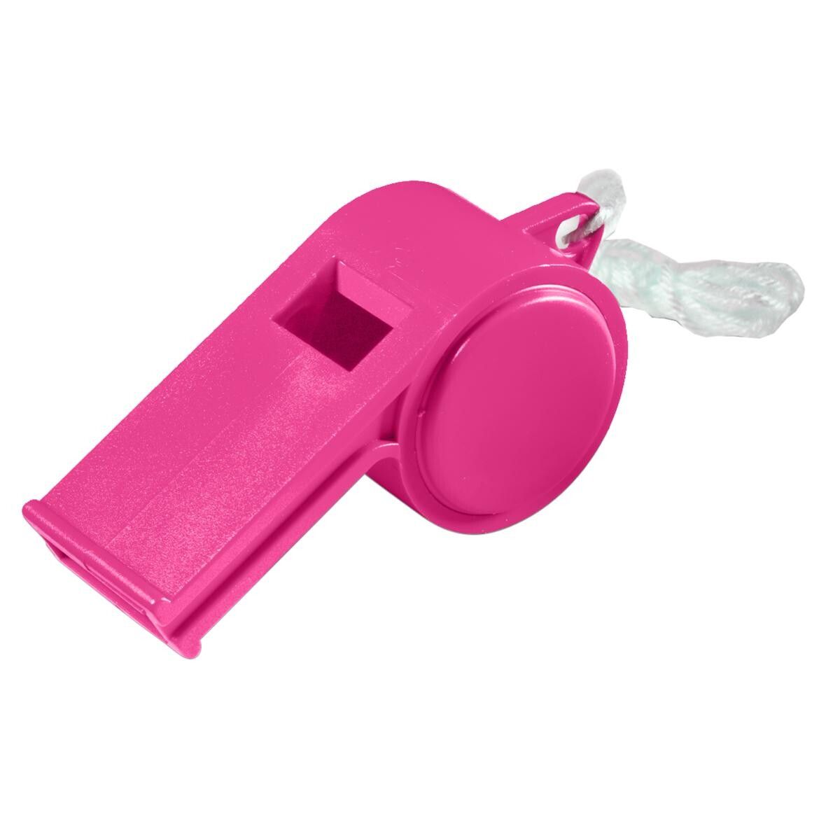 Trillerpfeife Sport, mit Kordel, uni-colour - standard-pink-848