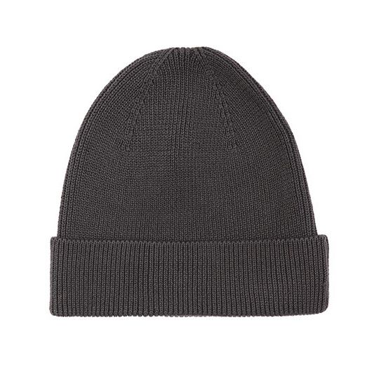 Beanie 1x1 Rib - charcoal-897