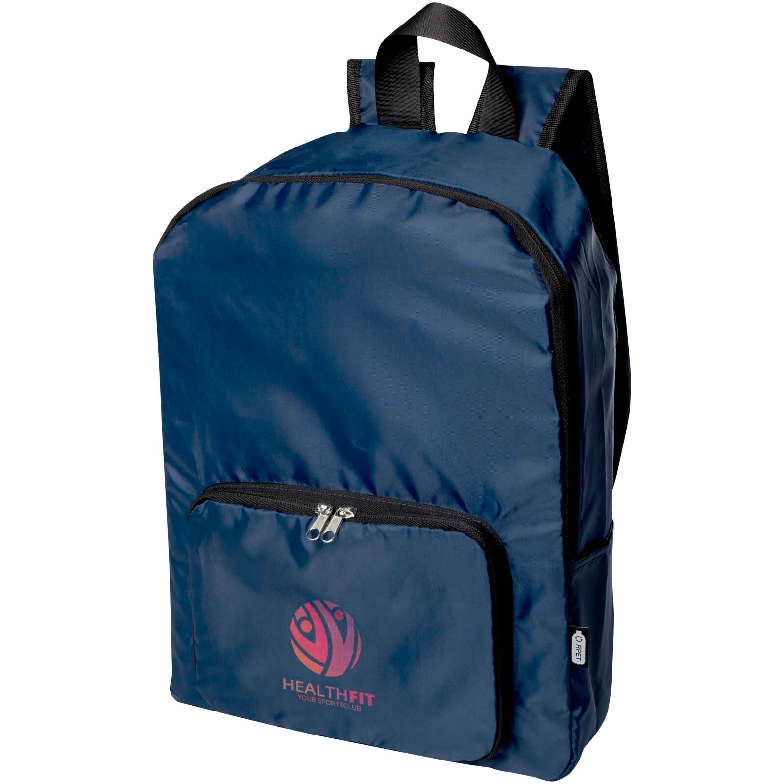 EcoFold faltbarer RPET Rucksack 15 L - navy-476