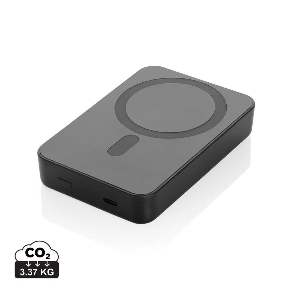 Amporia 10.000mAh magnetische Powerbank aus RCS rec. ABS - schwarz-870