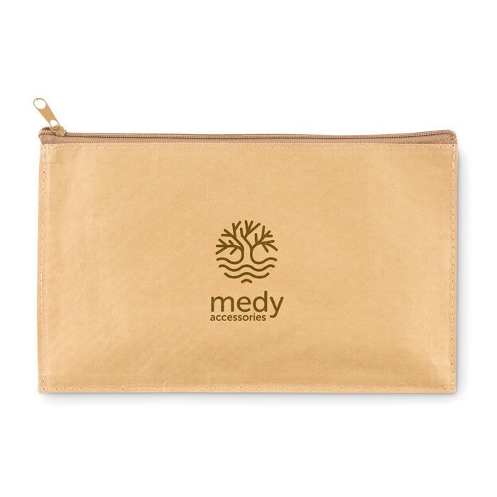 Mäppchen aus Kraftpapier FLAT CASE - beige-141
