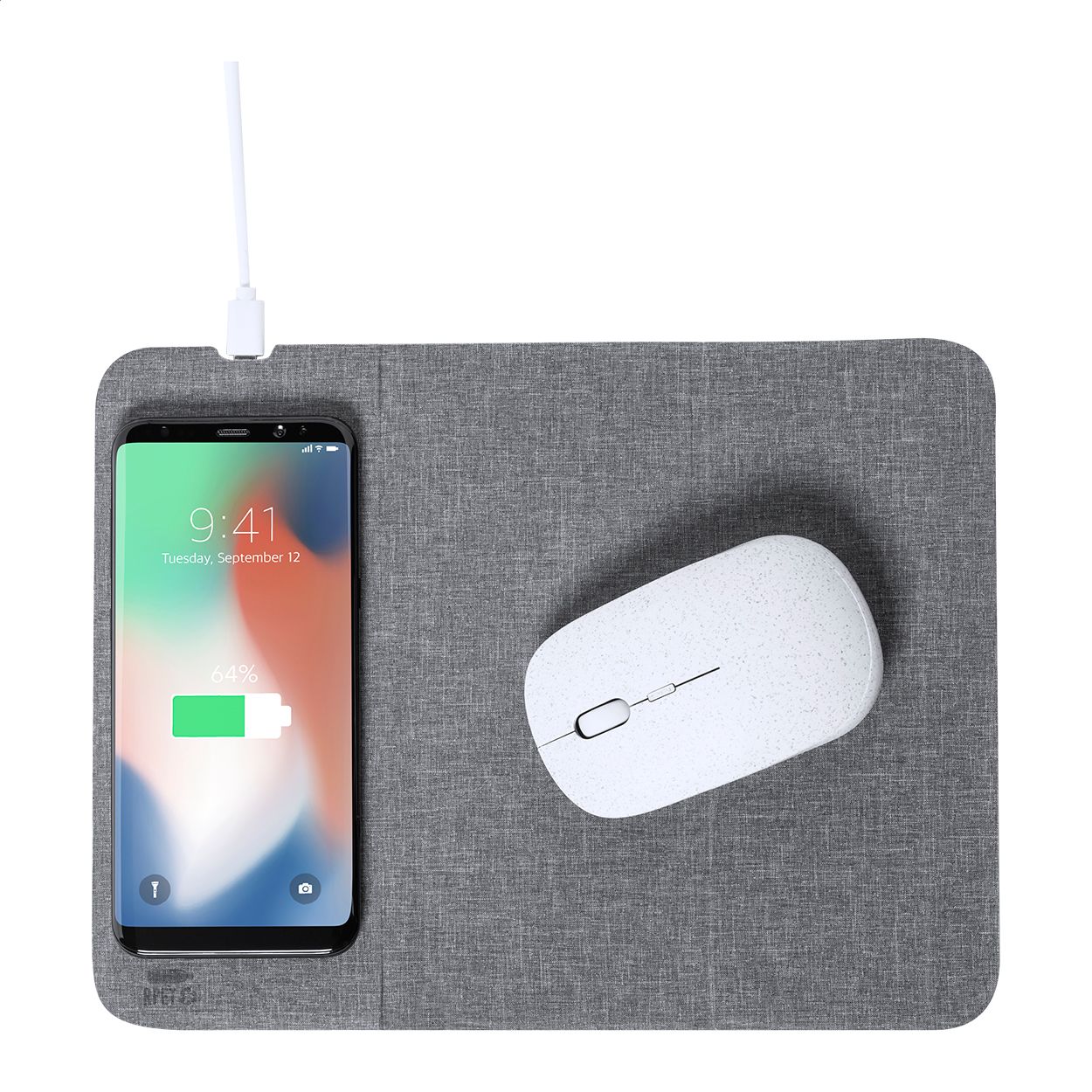 Wireless-Charger Mousepad Kimy - grau-580