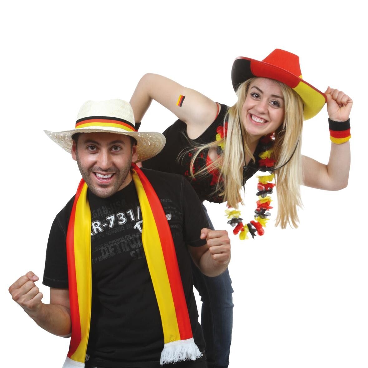 Cowboyhut Nations - Germany - Deutschland-Farben-367