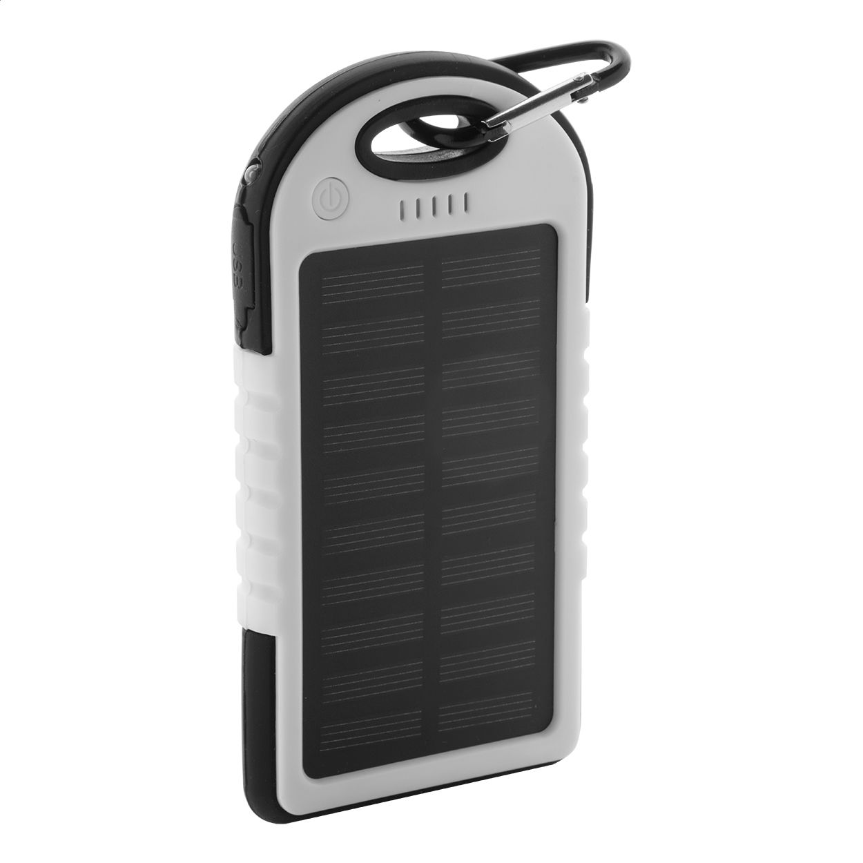 Powerbank Lenard - weiß - schwarz-134