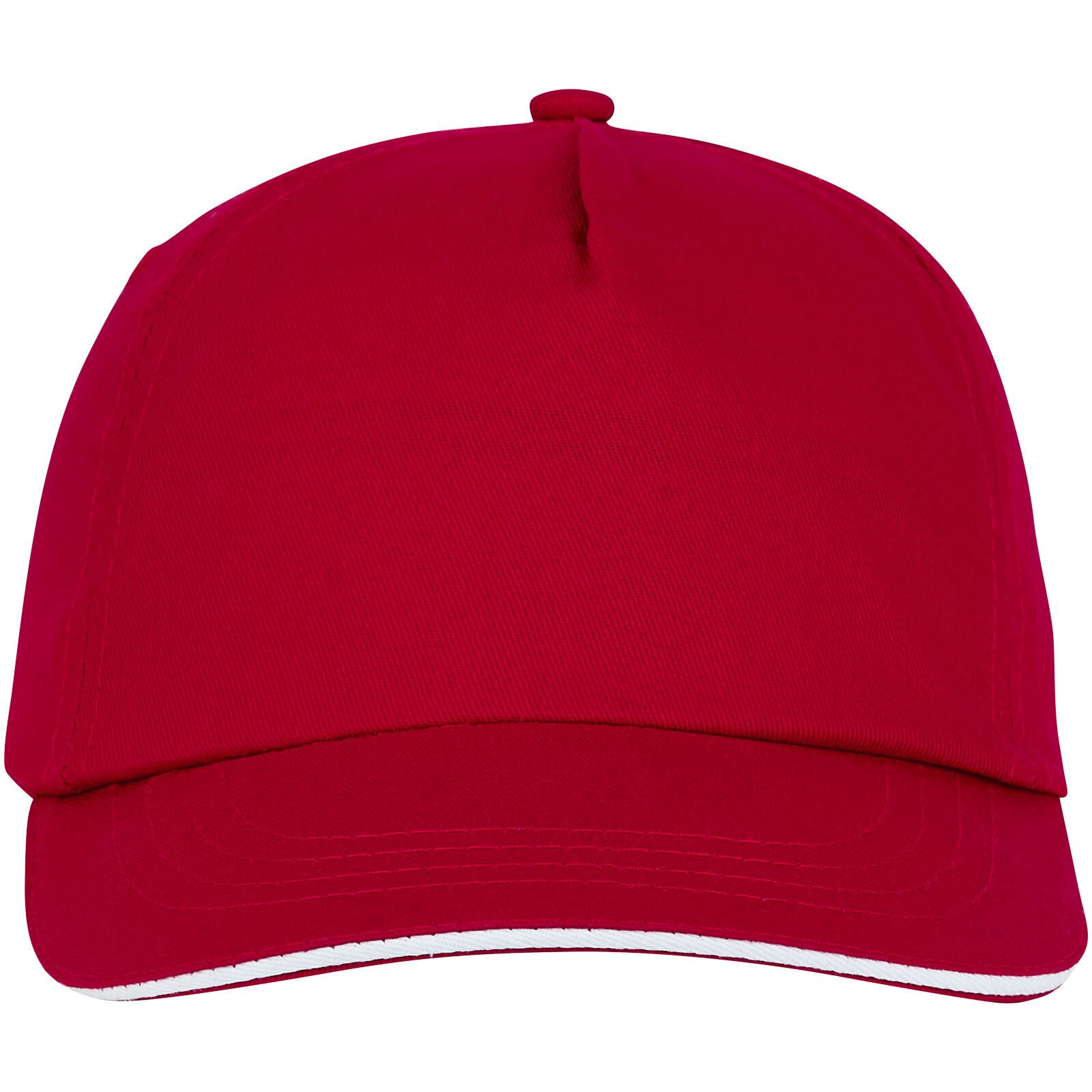 Styx Cap mit 5 Segmenten und Sandwichschirm - rot - 0-383