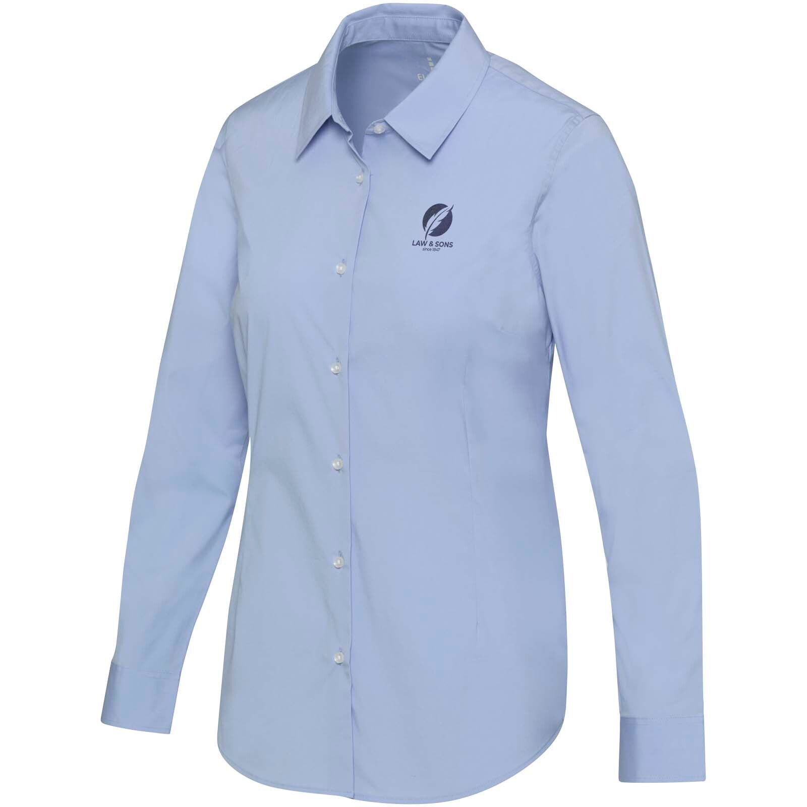 Carnelian Popeline Bluse - hellblau - XXL-331