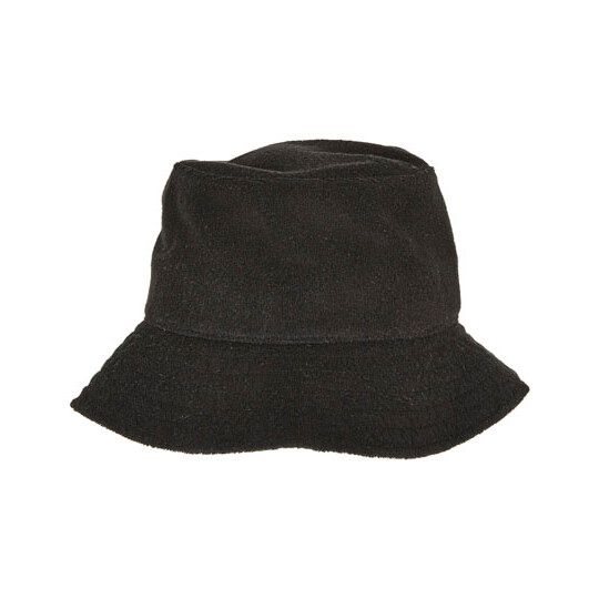 Frottee Bucket Hat - black-898