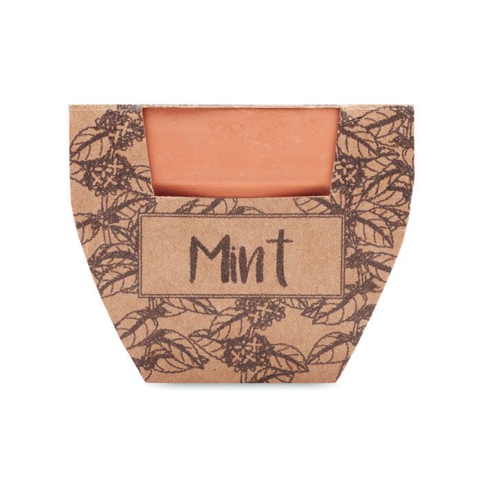 Terrakotta-Topf Minze MINT POT - holz-66