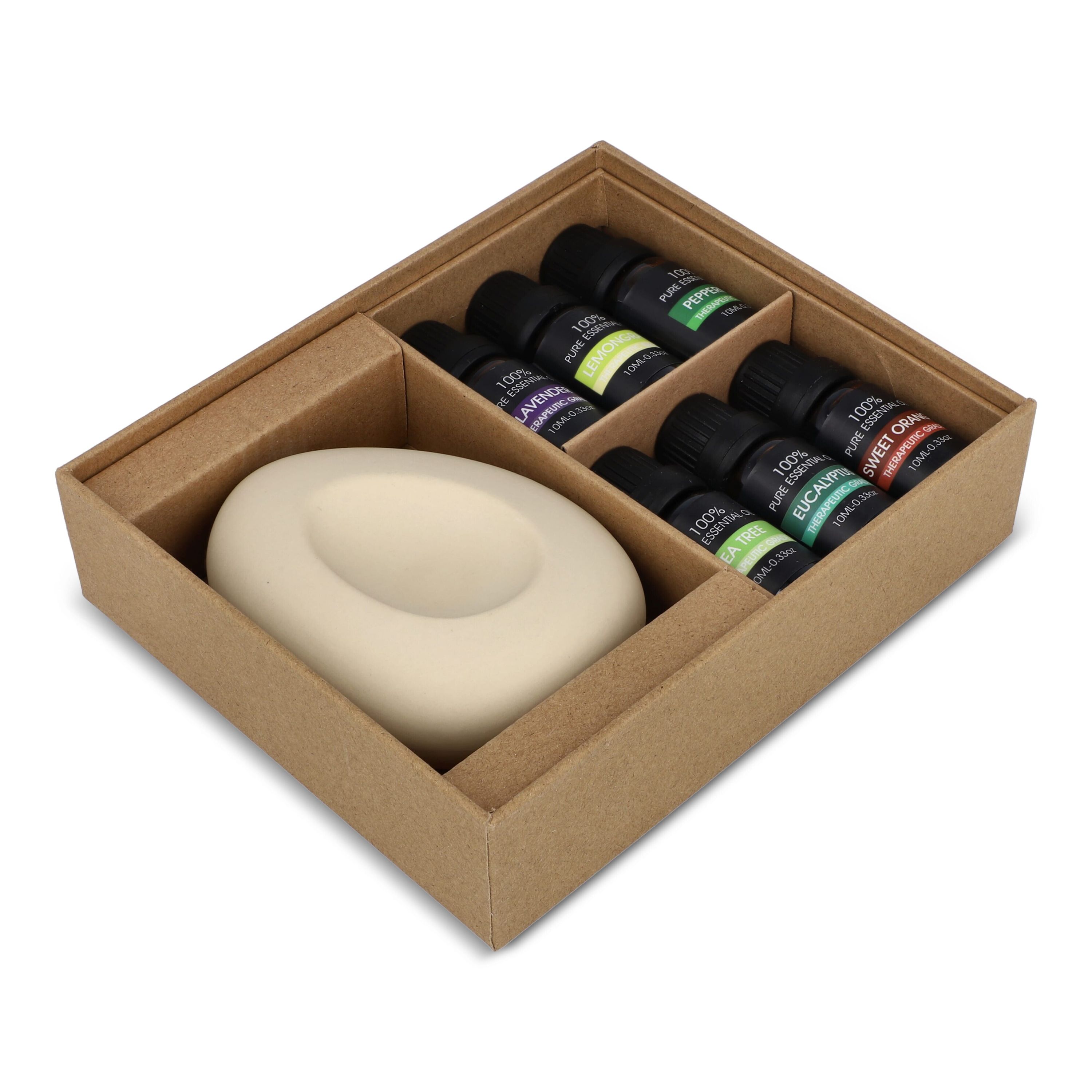 InsideOut Aroma Pebble Geschenkset mit 6 ätherischen Ölen - natur-949