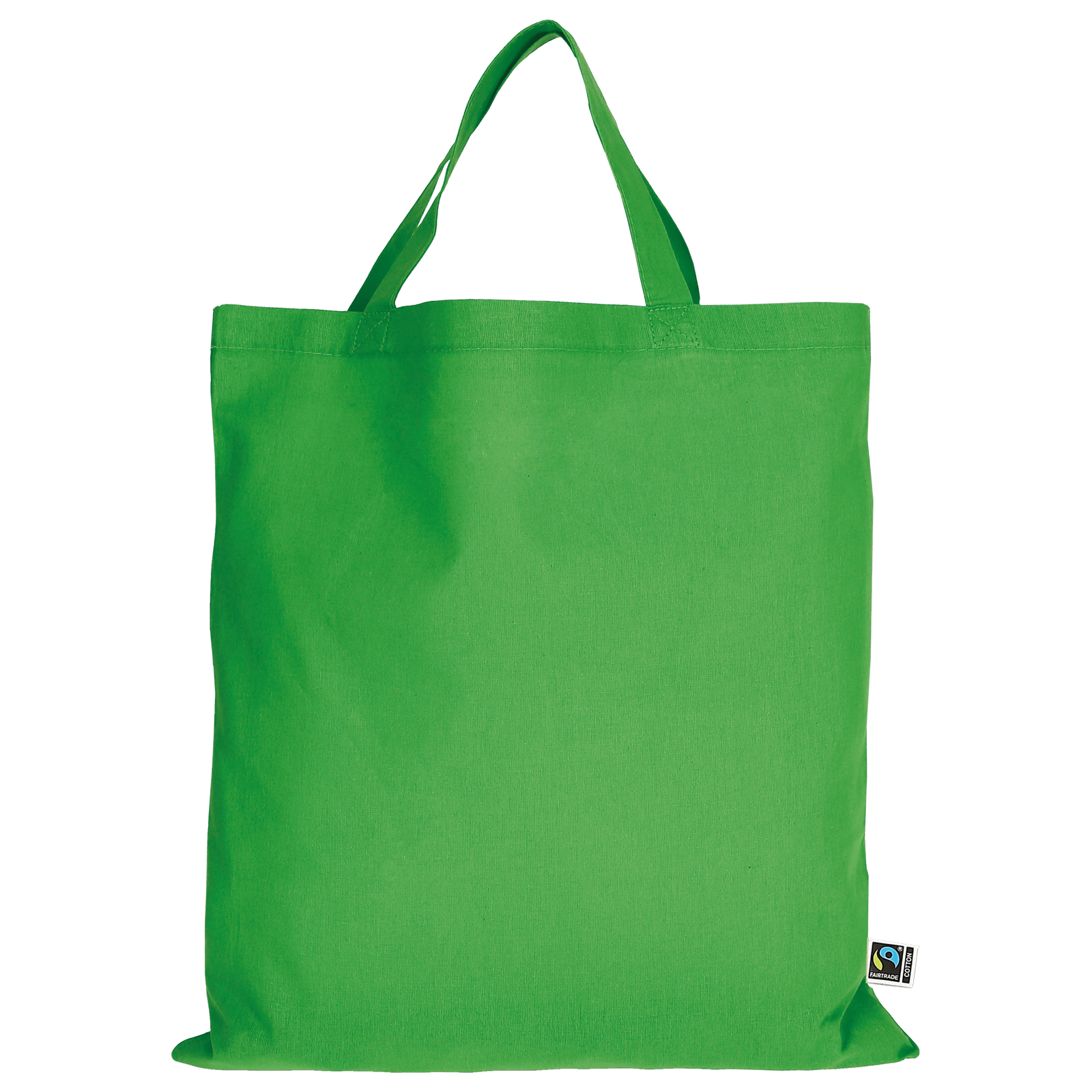 Einkaufstasche Fairtrade-Baumwolle - kurze Henkel - maigrün-2