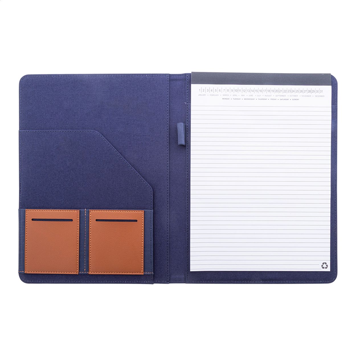 Capudo A4 Dokumentenmappe aus recyceltem Cavas - blau-840