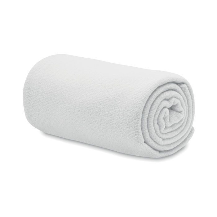 RPET-Polar Fleece-Decke BOGDA - weiß-481