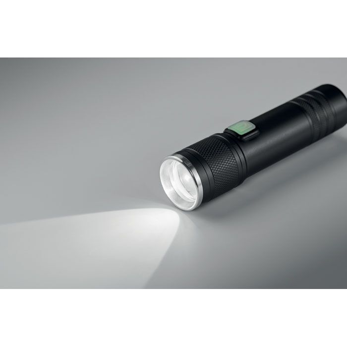 Wiederaufladbare Taschenlampe FLASHRA - schwarz-193