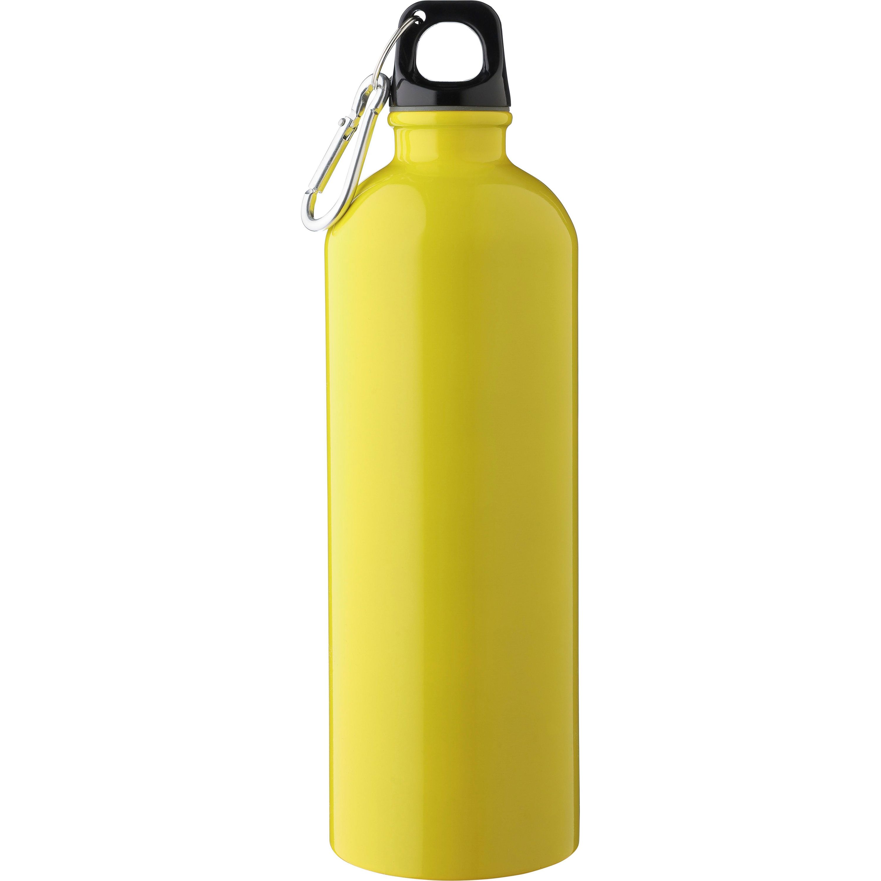 Recycelte einwandige Edelstahlflasche (750 ml) Emeric - gelb-139