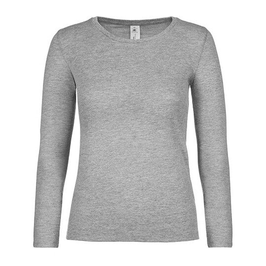 Women´s T-Shirt #E150 Long Sleeve für Damen - sport grey heather - XL-860